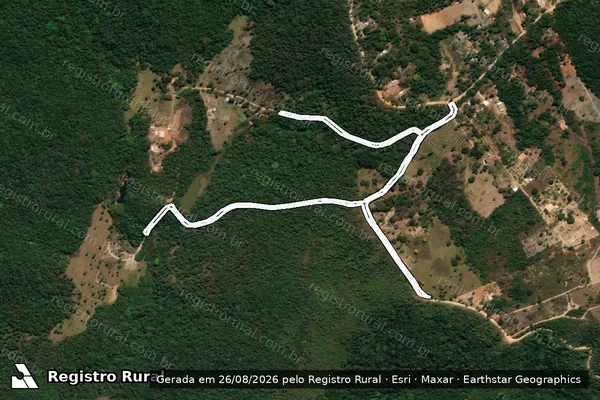 Imagem de satélite de Estrada 01 ? PA Dois de Julho - Parte 1 em Esmeraldas - MG