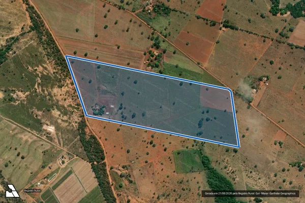 Imagem de satélite de P.A FLORESTAN FERNANDES - LOTE-37 - LOTE 37 em Unaí - MG