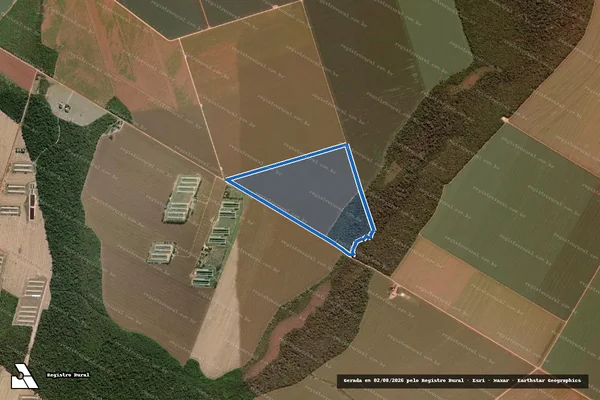 Imagem de satélite de Lote nº 06 - Projeto de Colonização Boa Esperança - Parte 01 em Tapurah - MT