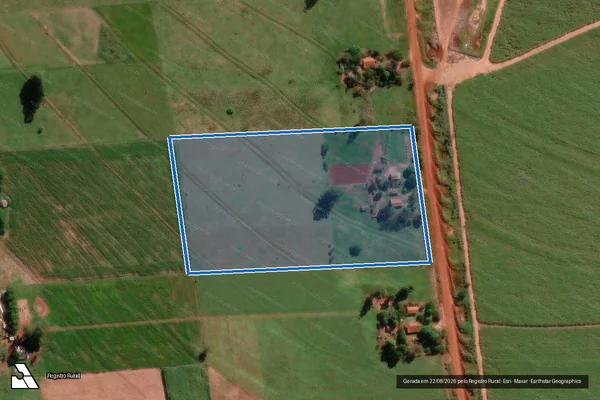 Imagem de satélite de PROJETO DE ASSENTAMENTO SANTA CLARA II - Lote 43 em Juti - MS