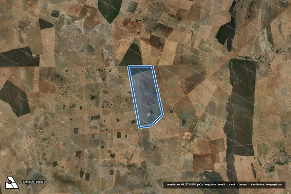 Imagem de satélite de Fazenda Santa Cruz / 001 em Iaciara - GO