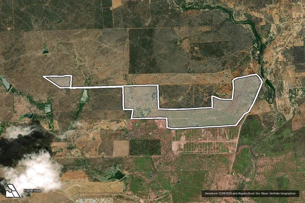 Imagem de satélite de Gleba 01 - Malhada do Meio - Parte 03 em Taquaritinga do Norte - PE