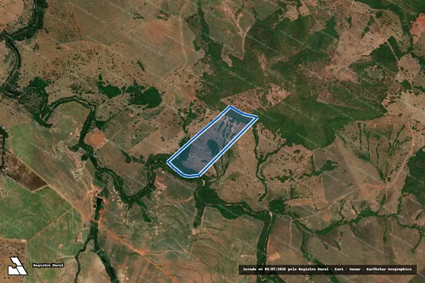 Imagem de satélite de Fazenda Camará I - Parte 1 em Montes Claros de Goiás - GO