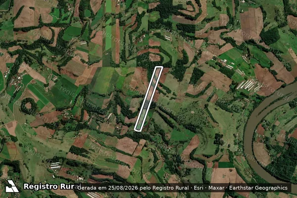 Imagem de satélite de MAT.: 9.236 - Parte 2 em São Carlos - SC