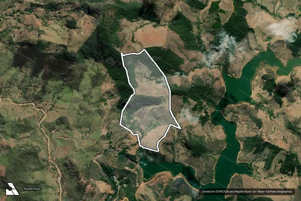 Imagem de satélite de Sítio São Lourenço - Parcela 1 em Raul Soares - MG