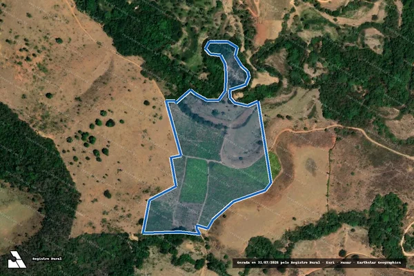 Imagem de satélite de FAZENDA MANDA SAIA I - Parcela 2 em Poté - MG