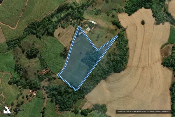 Imagem de satélite de Imóvel Rural - Parte 1 em Santa Rita do Passa Quatro - SP