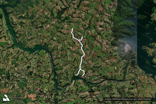 Imagem de satélite de Estrada 07 ? Projeto de Assentamento Marcos Freire - Matrícula 20.472 em Rio Bonito do Iguaçu - PR