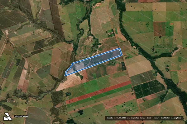 Imagem de satélite de SÍTIO SANTO ANTONIO - LOTE RURAL N° 187-E/F-188/A - Parte 1 em Alto Paraná - PR