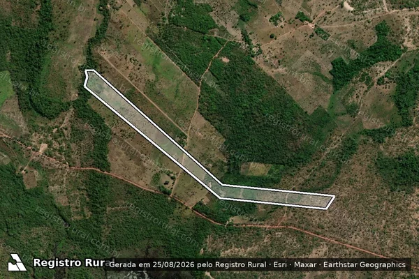 Imagem de satélite de FAZENDA OURO BRANCO / GLEBA 03 em Carolina - MA