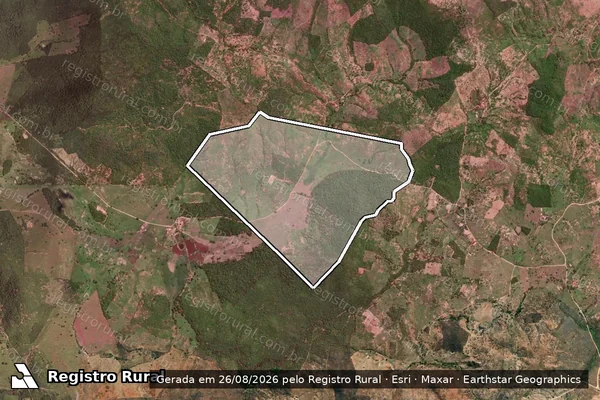 Imagem de satélite de FAZENDA BREJINHO E BAIXA DOS COCOS  - BREJINHO em Serranópolis de Minas - MG
