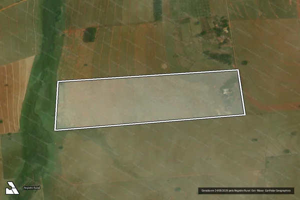 Imagem de satélite de Assentamento Estadual Yapinary - PA0069S00Q00L031 - L031 em Ribeirão dos Índios - SP