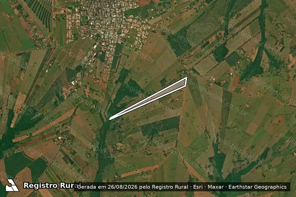 Imagem de satélite de LOTE RURAL Nº 337 e 389-A - Parte 1 em São Jorge do Patrocínio - PR