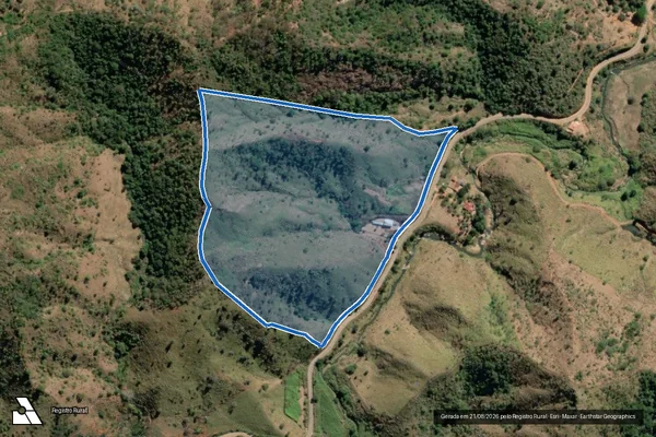 Imagem de satélite de FAZENDA GATO DO MATO - PARTE 2 em Virgolândia - MG