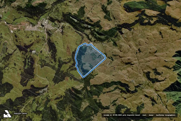 Imagem de satélite de FAZENDA CASCATA - Matrícula 4.653 em Bom Jardim da Serra - SC
