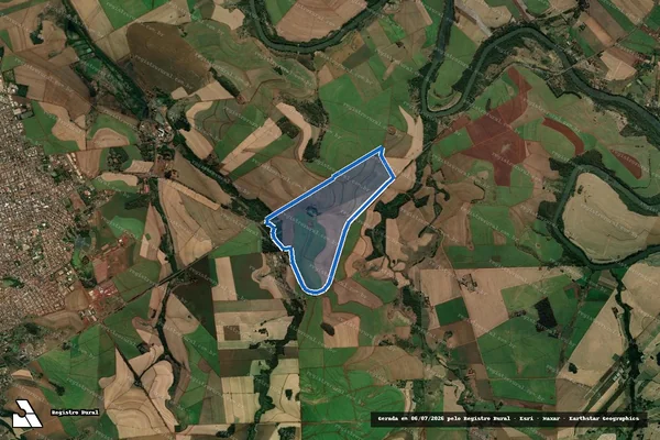 Imagem de satélite de Fazenda Paraguai - Lote "C / 1" do Quinhão nº 07. - Única em Bandeirantes - PR