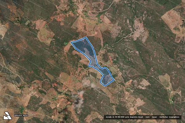 Imagem de satélite de FAZENDA BARRA DO JATOBA - Parte 1 em Brumado - BA