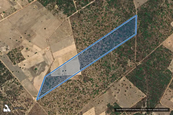 Imagem de satélite de SÍTIO CHAPADA DA LAGOA DO GERALDO - FAZENDA RAJADA - Gleba 03 em Petrolina - PE