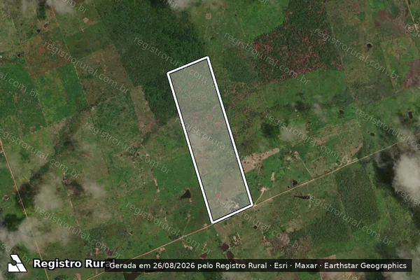 Imagem de satélite de PA 1º DE MARÇO - LOTE 91 - Parte 1 em São João do Araguaia - PA