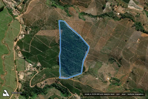 Imagem de satélite de Fazenda Tamboril - Parte 27 em Espera Feliz - MG