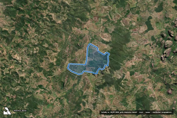Imagem de satélite de FAZENDA VEREDAS - GLEBA 01 em Rubim - MG
