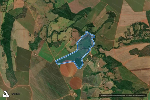 Imagem de satélite de FAZENDA BOA VISTA - 01 em Santa Juliana - MG