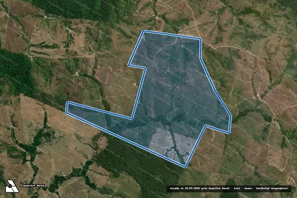 Imagem de satélite de FAZENDA PARAÍSO - Parte 2 em Rondon do Pará - PA