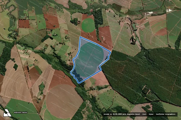 Imagem de satélite de Fazenda Água da Onça - Gleba B em Avaré - SP