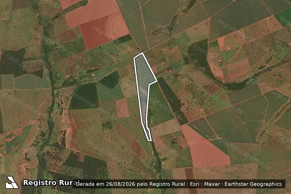 Imagem de satélite de Fazenda dos Mady I - Parte 1 em Itapagipe - MG