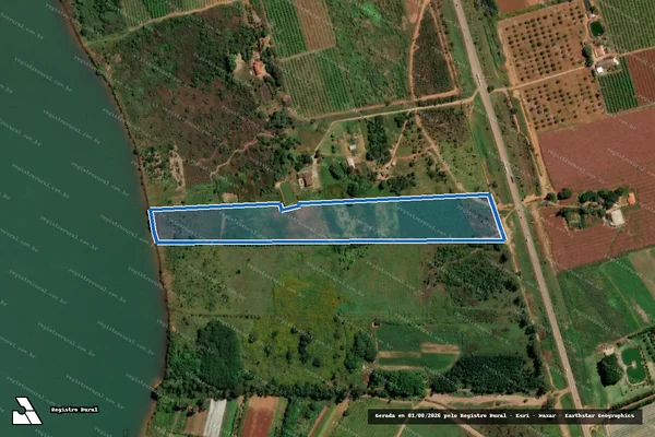 Imagem de satélite de GLEBA 03, LOTE 282, PICAG DF - gleba b em Brasília - DF