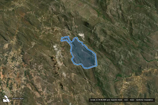 Imagem de satélite de FAZENDA MENDONCA - JOSE GARCIA FERREIRA em Ipupiara - BA