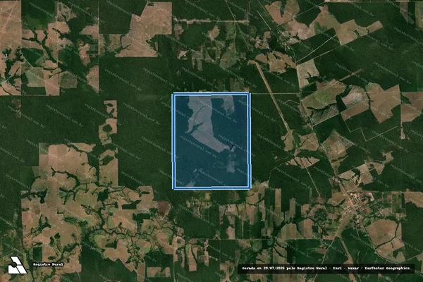 Imagem de satélite de LOTE 42, SETOR 07, GLEBA CORUMBIARA - Parte 1 em Chupinguaia - RO