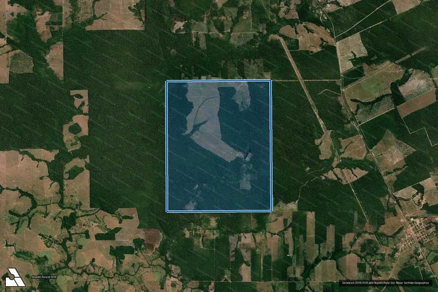 Imagem aérea do item B