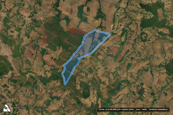Imagem de satélite de Fazenda Saloba ou Amola Faca - GLEBA-C-II em Montes Claros de Goiás - GO