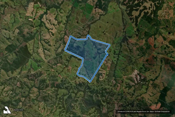 Imagem de satélite de Fazenda Santo Antônio em Canguçu - RS