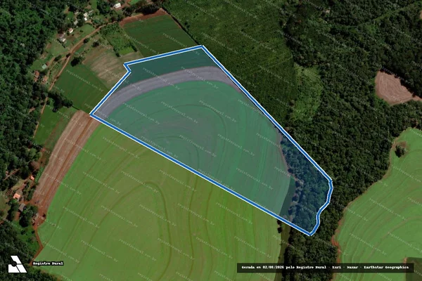 Imagem de satélite de Lote nº 5-REM, do Imóvel  FAZENDA SÃO DOMINGOS - PARCELA 01 em Cascavel - PR