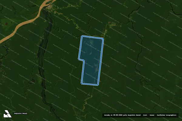 Imagem de satélite de Fazenda Paris em Novo Aripuanã - AM