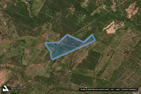 Imagem de satélite de ESTÂNCIA SANTA LUZIA - Parte 1 em Nossa Senhora do Livramento - MT