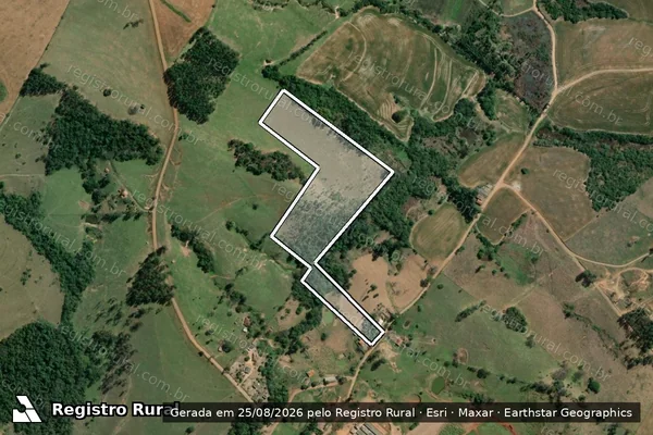 Imagem de satélite de Fazenda Cristalina - Parte 1 em Tomazina - PR