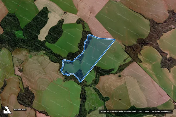 Imagem de satélite de Fazenda as Brancas - Parte 1 em Chiapetta - RS
