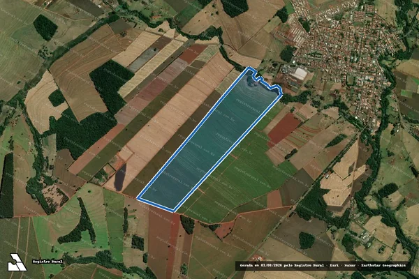 Imagem de satélite de Sítio São Lazaro - Parcela 1 em São Pedro do Turvo - SP