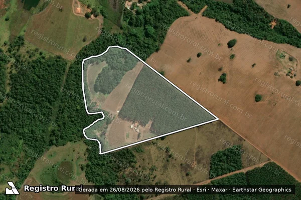 Imagem de satélite de Fazenda Encontro das Aguas - 001 em Itaberaí - GO