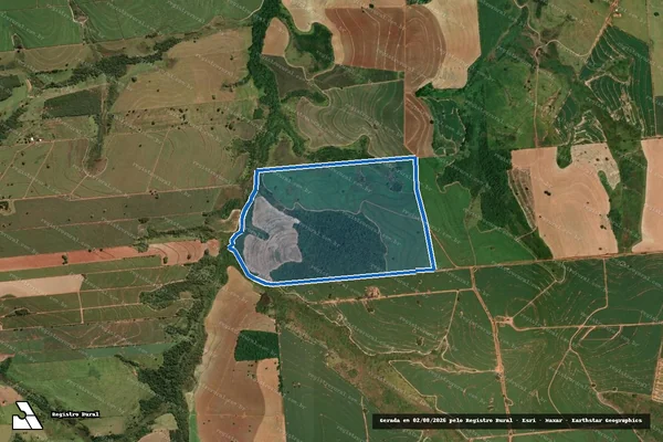Imagem de satélite de FAZENDA SÃO JOAQUIM - GLEBA 2 - PARTE 1 em Iacri - SP