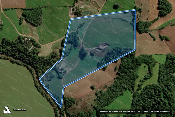 Imagem de satélite de GRANJA BAUER - Parte 1 em Boa Vista do Cadeado - RS