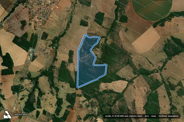 Imagem de satélite de FAZENDA MANGABAL E MATO SECO - 001 em Cristianópolis - GO