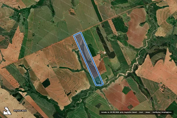 Imagem de satélite de Sítio Santo Antonio - Parcela 1 em Tupã - SP