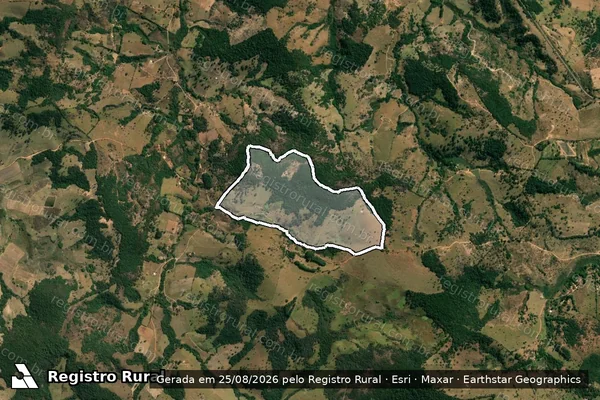 Imagem de satélite de Fazenda Cascatinha ou Olhos D Água - PARTE 1 em Passa Tempo - MG