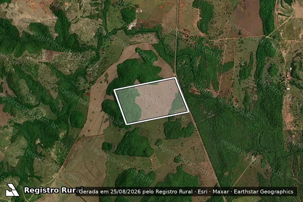 Imagem de satélite de Fazenda Alecrim - PARCELA 02 em Bonito - MS