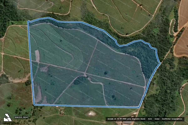 Imagem de satélite de Fazenda Caaete Mirim - Gleba A em Fernandópolis - SP