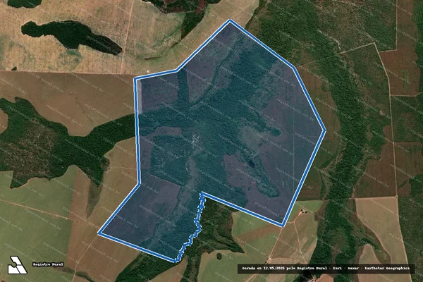 Imagem de satélite de Lotes nº 23, 24-A, 25-A, 25-B, 25(Parte) do Loteamento Morro Vermelho, 1ª e 2ª Etapas ? Fazenda Ana Paula Itaquari ? Área 04 - Lotes nº 23, 24-A, 25-A, 25-B, 25(Parte) do Loteamento Morro Vermelho, 1ª e 2ª Etapas ? Fazenda Ana Paula Itaquari ? Áre em Aliança do Tocantins - TO